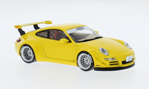 Porsche 997 RWB Geel - 1:43